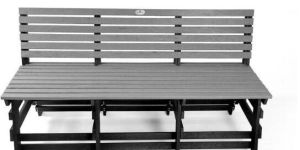 Plastic Eco Bench with Backrest