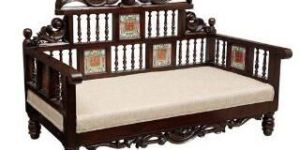 Walnut Finish Couch