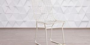 Wire Mesh Metal Chair