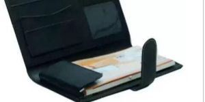 Leather Cheque Book Holder