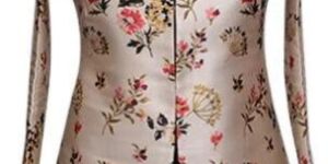 Printed Brocade Coat