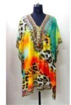 Ladies MultiColor Animal Print Kaftan