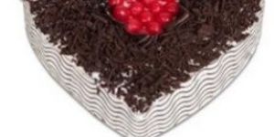 Black Forest Heart Cake