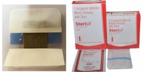 Transparent Adhesive Wound Dressing with Silver PAD