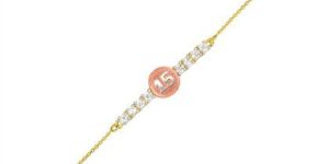 CZ Studded Numerical Womens Bracelet