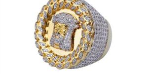 Iced out Jesus Face Hip Hop Ring