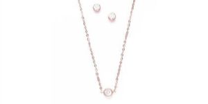 Solitaire Stud Pendant Set