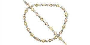 Three Tone Plated Fashion Anklets