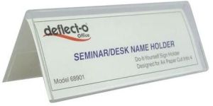 Desk Name Plate Holder