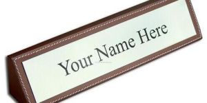 Table Top Name Plate Board