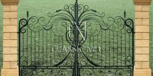 Valley Flower Wrought Iron Gate