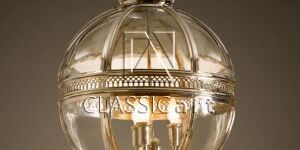 Victorian Round Glass Ball Pendant