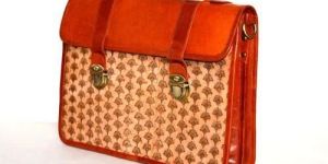Leather Printed Laptop Bag