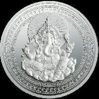 Ganesh Silver Coin