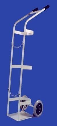 MS Coated Cylinder Trolley