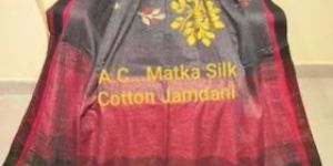 Matka Silk Cotton Jamdani