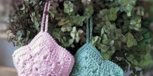 christmas decorations - handcrafted crochet