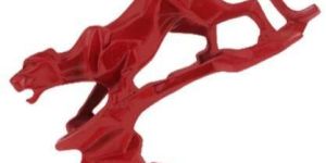 Red Panther Statue