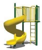 Playground Spiral Slide