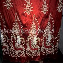 Pearl Work Velvet Wrapper