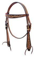 Genuine Leather Headstall Western
