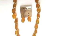 Onyx Necklace Earrings Set