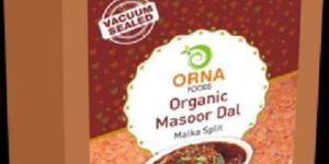500g Vacuum Packed ORNA Organic Masoor Dal