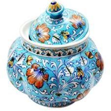 Blue Pottery Jar