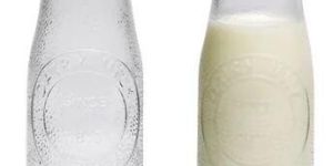 Hammered Milk Bottle