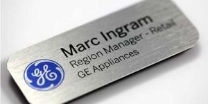 Silver Corporate Name Badge