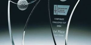 Crystal Golf Trophy