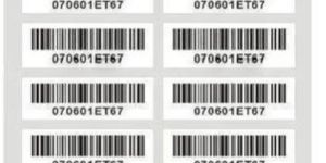 Printed Barcode Label