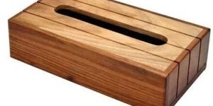 Wooden Tissue Paper Box