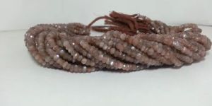 Moonstone Faceted Rondelle Beads