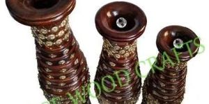 Decorative Wooden Flower Vase
