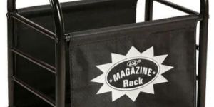 Black Magazine Rack