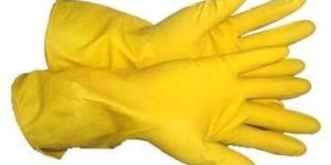 Yellow Rubber Hand Gloves