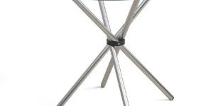 Round Glass Discussion Table