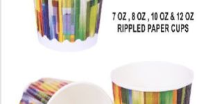 Rippled Paper Disposable Glass