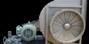 Centrifugal Fan with Pneumatically Actuated Damper