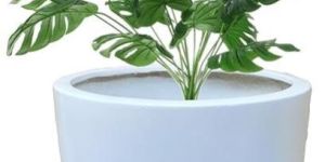 FRP White Planter - Orchid Beauty for Outdoor and Indoor