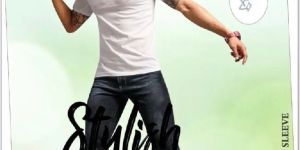 Men Round Neck T Shirt