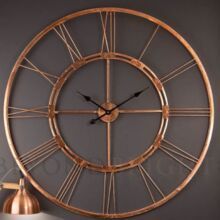 Rosegold Metal Wall Clock