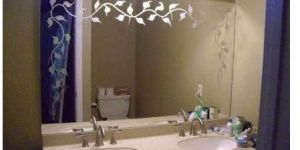 Stylish Etched Mirror