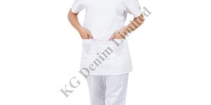 Ladies White Medical Scrub Suit