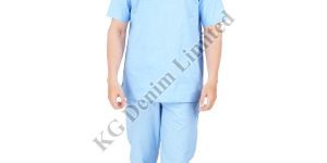 Mens Blue Medical Scrub Suit