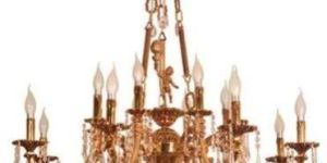 Roof Mounted Golden Brass Candelier