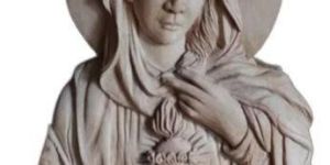 Wooden Mother Mary Statue