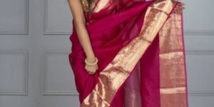 Kora Organza Silk Sarees with Zari Border