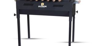 Dymon Backyard Charcoal Grill Barbeque with 7 Skewers & Charcoal Tray
